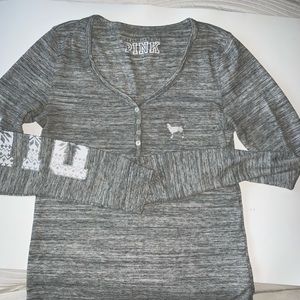 PINK Thermal Sleep Shirt